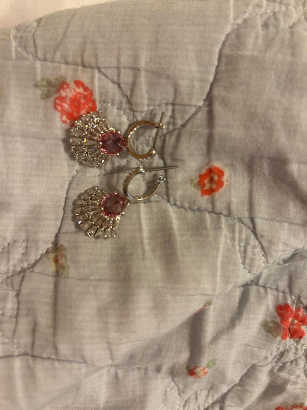 Swarovski earrings NEW pink